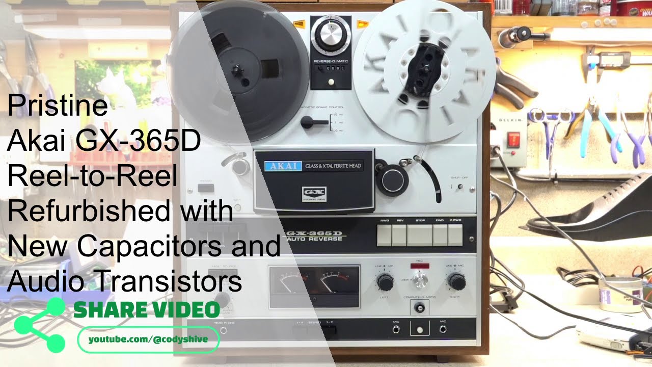 Akai GX-365D Auto-reverse Reel-to-Reel Deck - YouTube