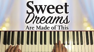 Eurythmics - Sweet Dreams Are Made Of This (Piano Tutorial Lesson) screenshot 2