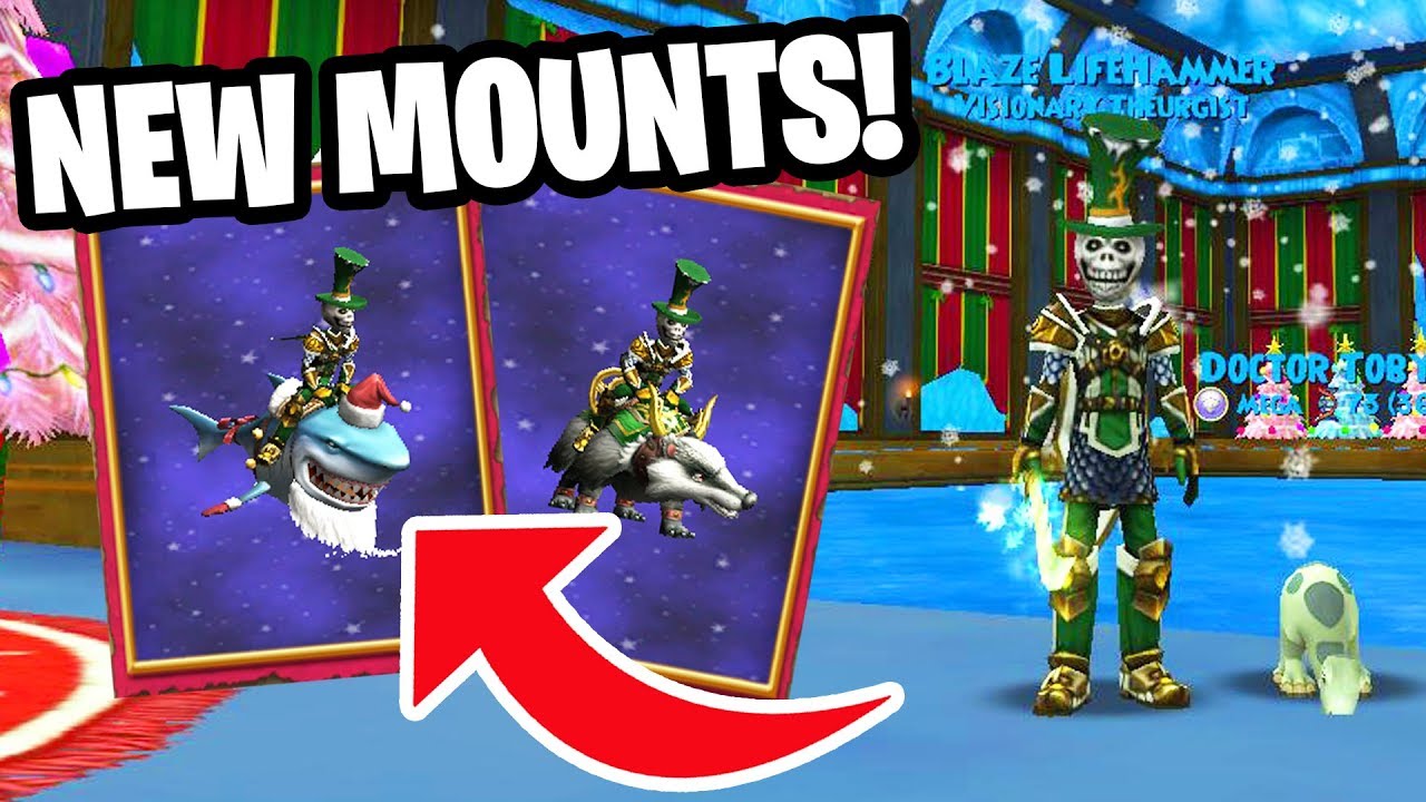 Wizard101: 2 NEW MOUNTS!! - Winter Scroll of Fortune