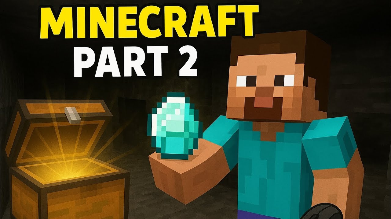 Minecraft Part 2 – Cave Mein Gaya Aur Finally Diamond Mil Gaya!”⭐ - YouTube