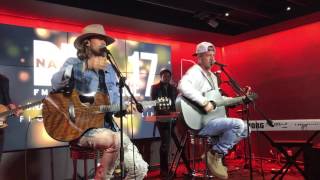 Video thumbnail of "Florida Georgia Line - Anything Goes - at Nash FM in NYC - March 18, 2017"