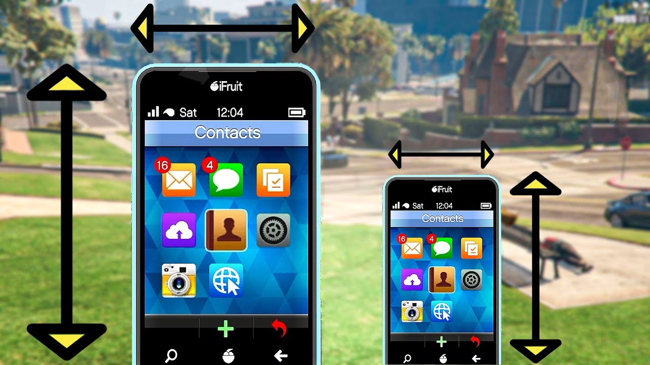 Make your phone ᵗᶦⁿʸ in GTA V! - DarkViperAU