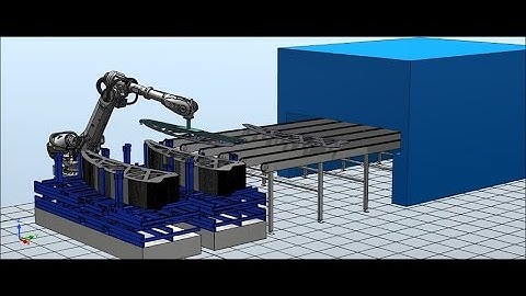 RobotStudio 3D_Simulations - 02 Simulation of Loading on a BIG Metal Stamping Press Machine