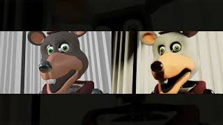 Chuck E Cheese encounter test #1 (Layout vs Render COMPARASION) #FNAF #chuckecheese screenshot 5