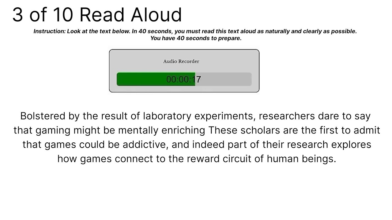Recorded Session | PTE Read Aloud with Real-Time Practice + Answers @Ptetestprep