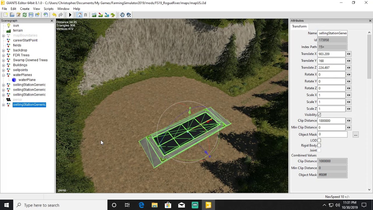 Farming Simulator 2019 Adding Sale Points