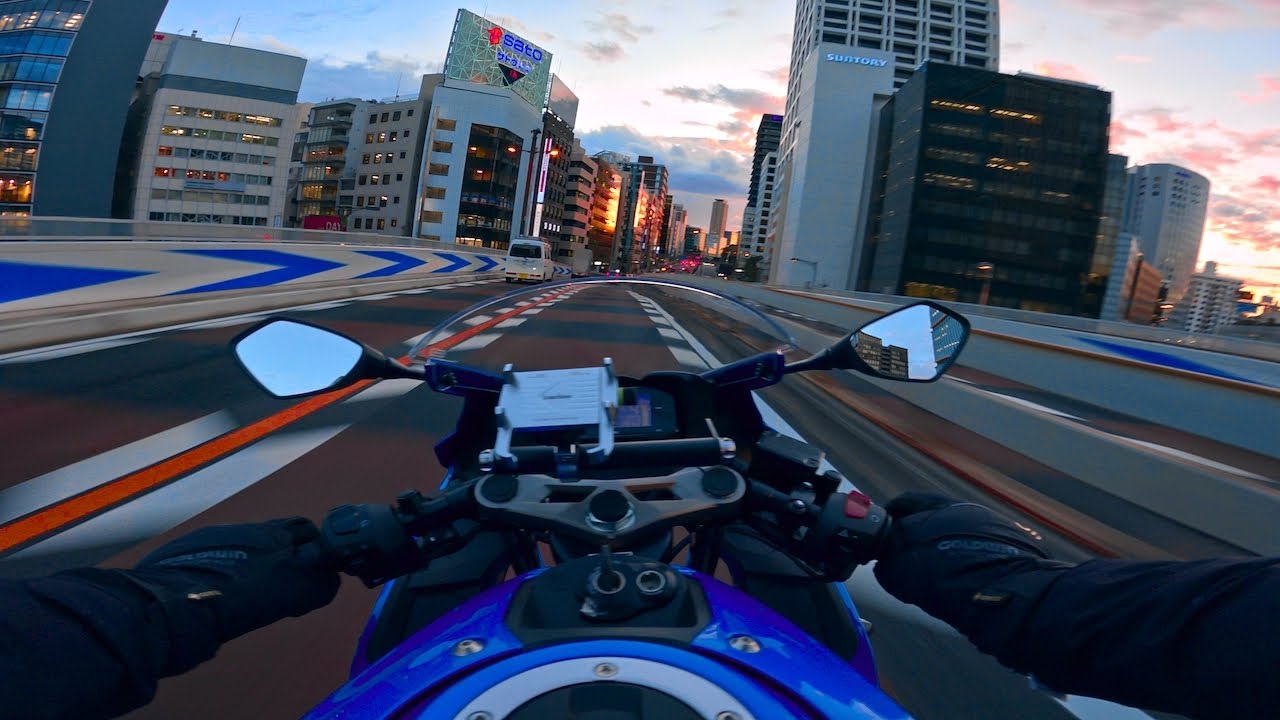 [uncut] Tokyo 4K Motorcycle Ride at Sunset, Suzuki GSXR125 / gsxr150 GoPro POV Japan 2021 스즈키
