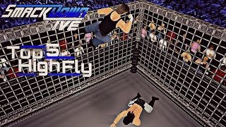 Wr3D Top 5 High Fly Jumps From Steel Cage