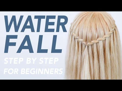 How To Twisted Waterfall Braid Step By Step For Beginners [CC] | EverydayHairInspiration