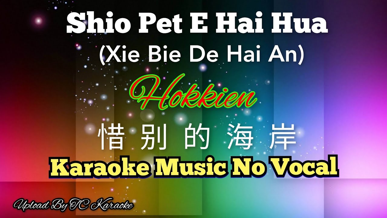 Shio Pet E Hai Hua (Xie Bie De Hai An) _Hokkien song 惜别的海岸 karaoke no vocal