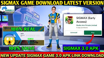FINALLY NEW UPDATE SIGMAX GAME 🤩 SIGMAX GAME NEW UPDATE TODAY | 💝 SIGMAX GAME OPEN DATE? 2024 💝