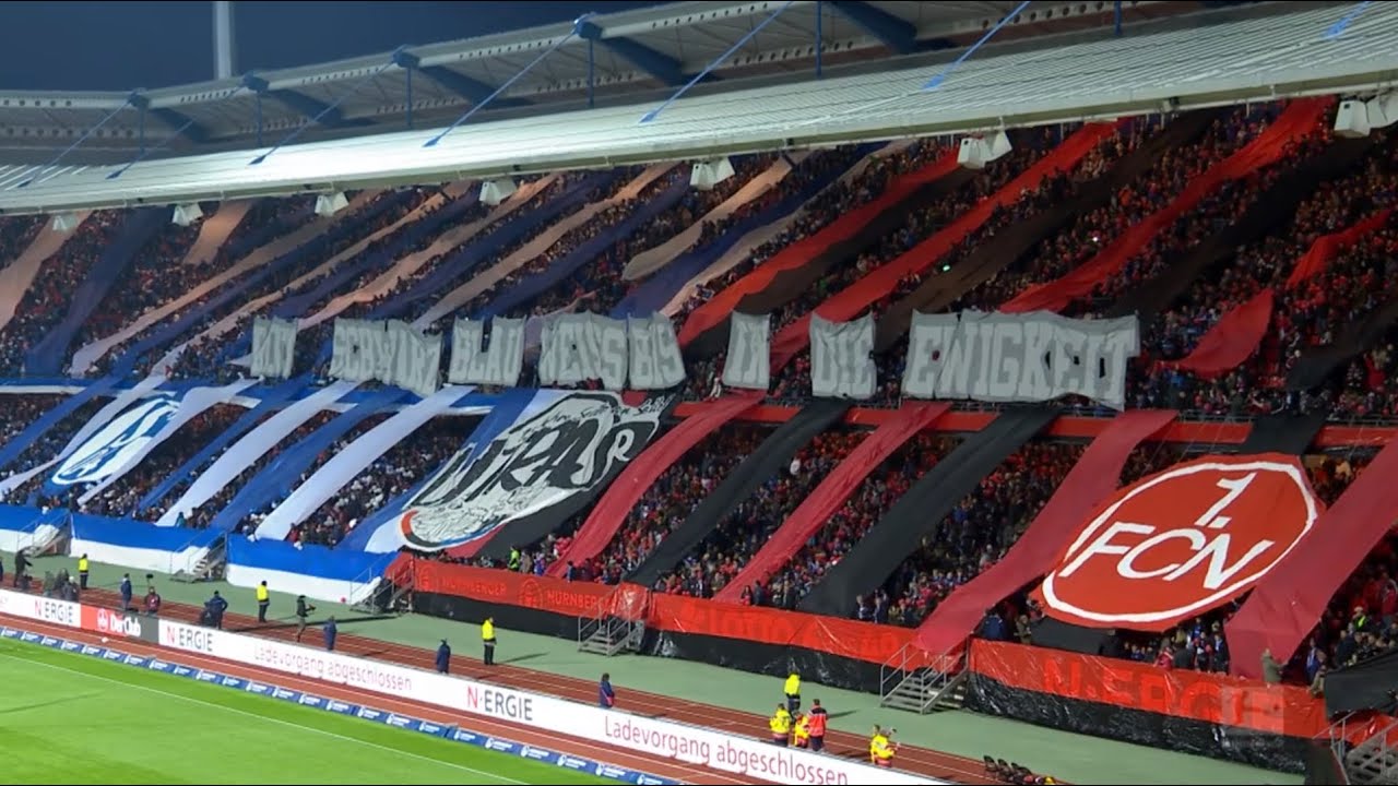 1. FCN vs S04 | die Choreo + die Hymnen | 4K