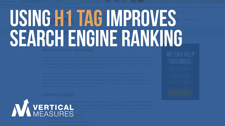 Using H1 Tag Improves Search Engine Ranking