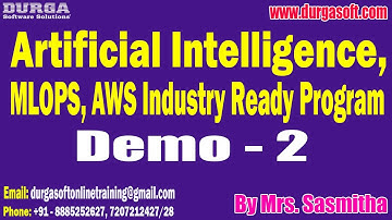 Artificial Intelligence tutorials || Demo - 2 || by Mrs. Sasmitha On 20-06-2024 @8:15AM IST