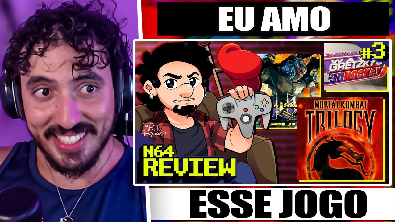 Zerando 64 - MortalKombat Trilogy | WayneGretzky3DHockey | KillerInstinct Gold  | Leozin React