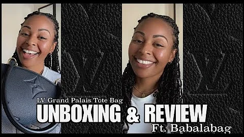 Louis Vuitton LV Grand Palais Tote black| Ft. Babalabag | Unboxing & Review