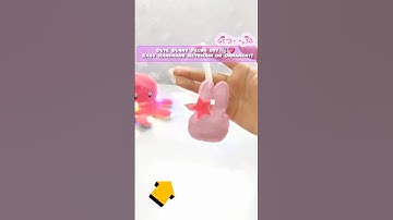 Cute Bunny Plush DIY 🐰💖 | Easy Handmade Keychain or Ornament!#tiktok #shorts #short #art education