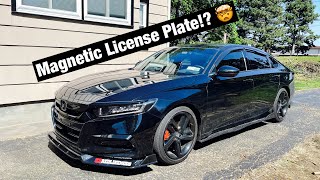 2018-2021 honda accord sport magnetic license plate update