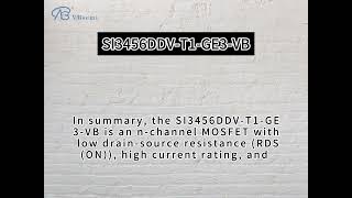 SI3456DDV-T1-GE3-VB an N-channel SOT23-6 package MOS tube