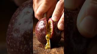 Passion Fruit ASMR 💛 Satisfying Seed Pulp Slice