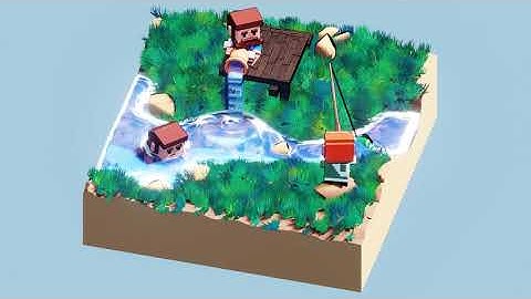 Low Poly Terrain Editor 1.0 + Pure Toon Water 1.2 Blender 2.90(EEVEE)