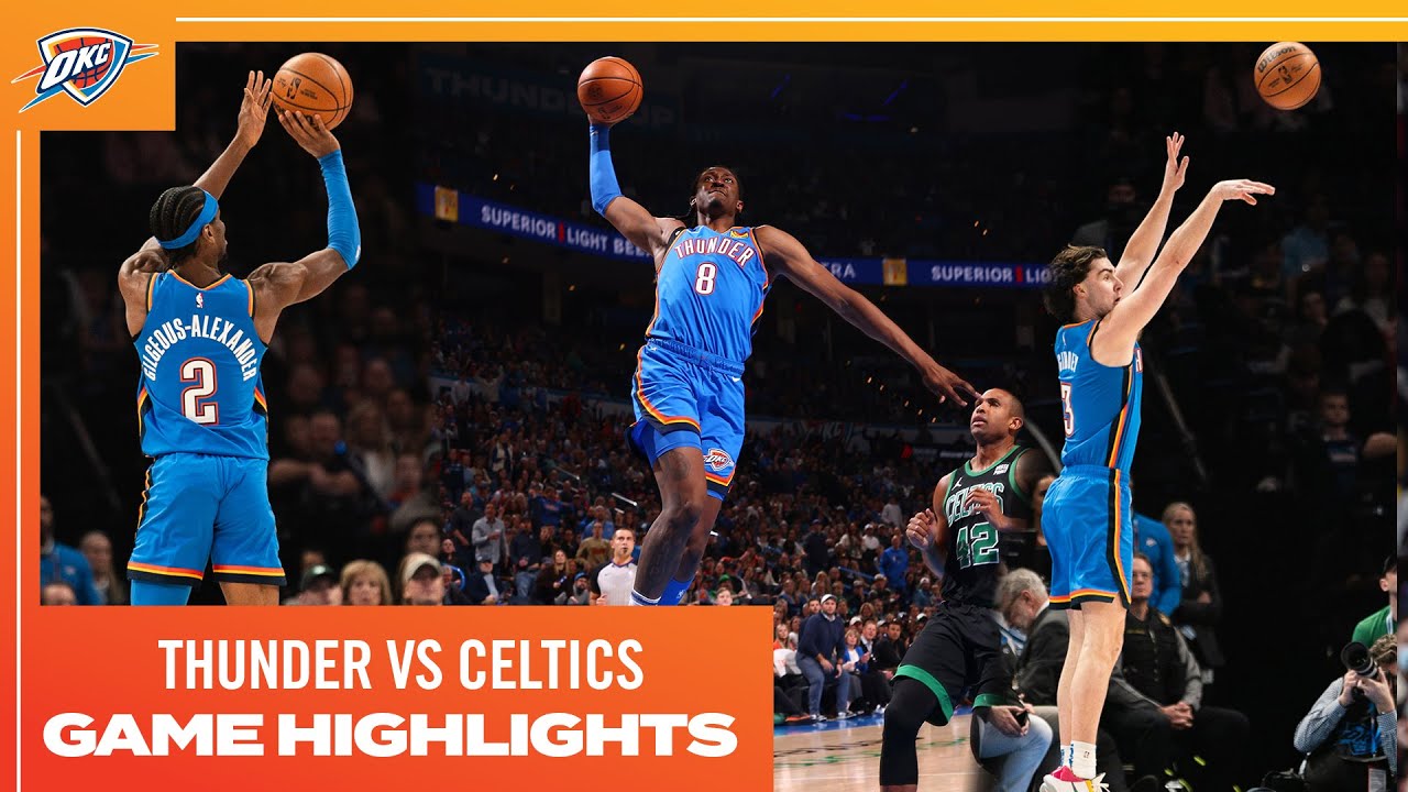 OKC Thunder vs Boston Celtics  Game Highlights + Shai Postgame