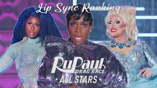 RuPaul's Drag Race All Stars 7 - Lip Sync Ranking