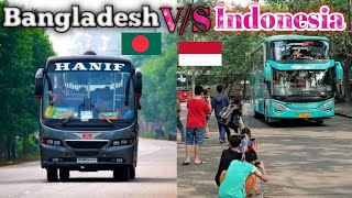 Indonesia Vs Bangladesh Bus Driver Bangladesh Bus Drivers Vs Indonesia Bus Drivers & Race Video