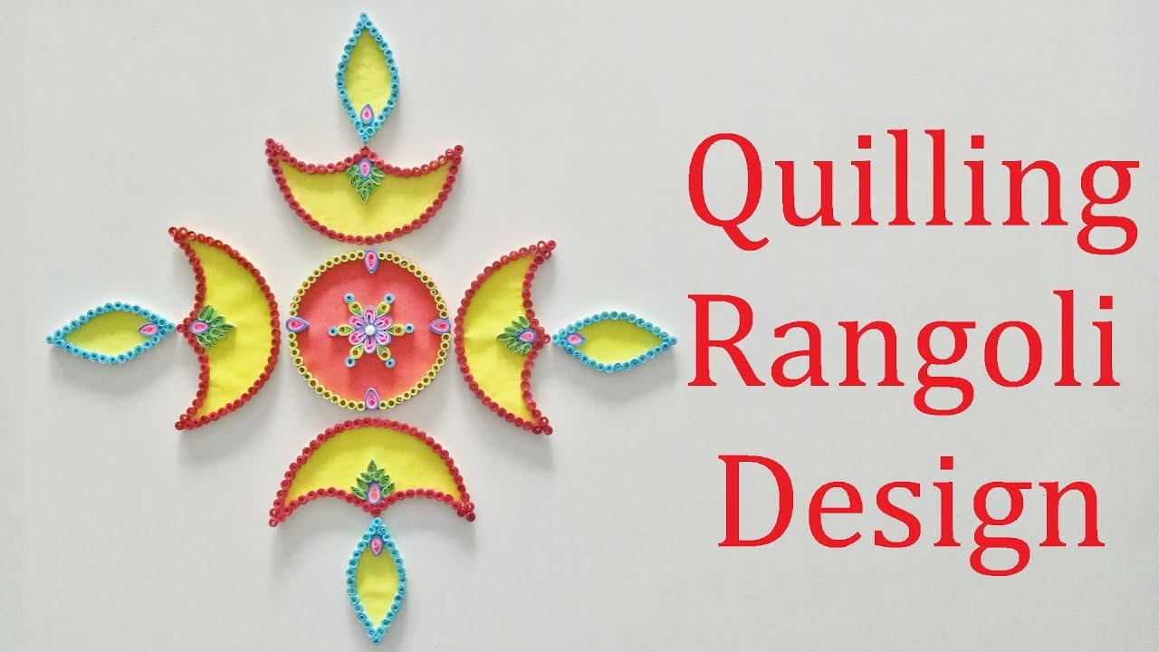 Quilling Rangoli Design/DIY Quilling Rangoli for Diwali/Paper Quilling