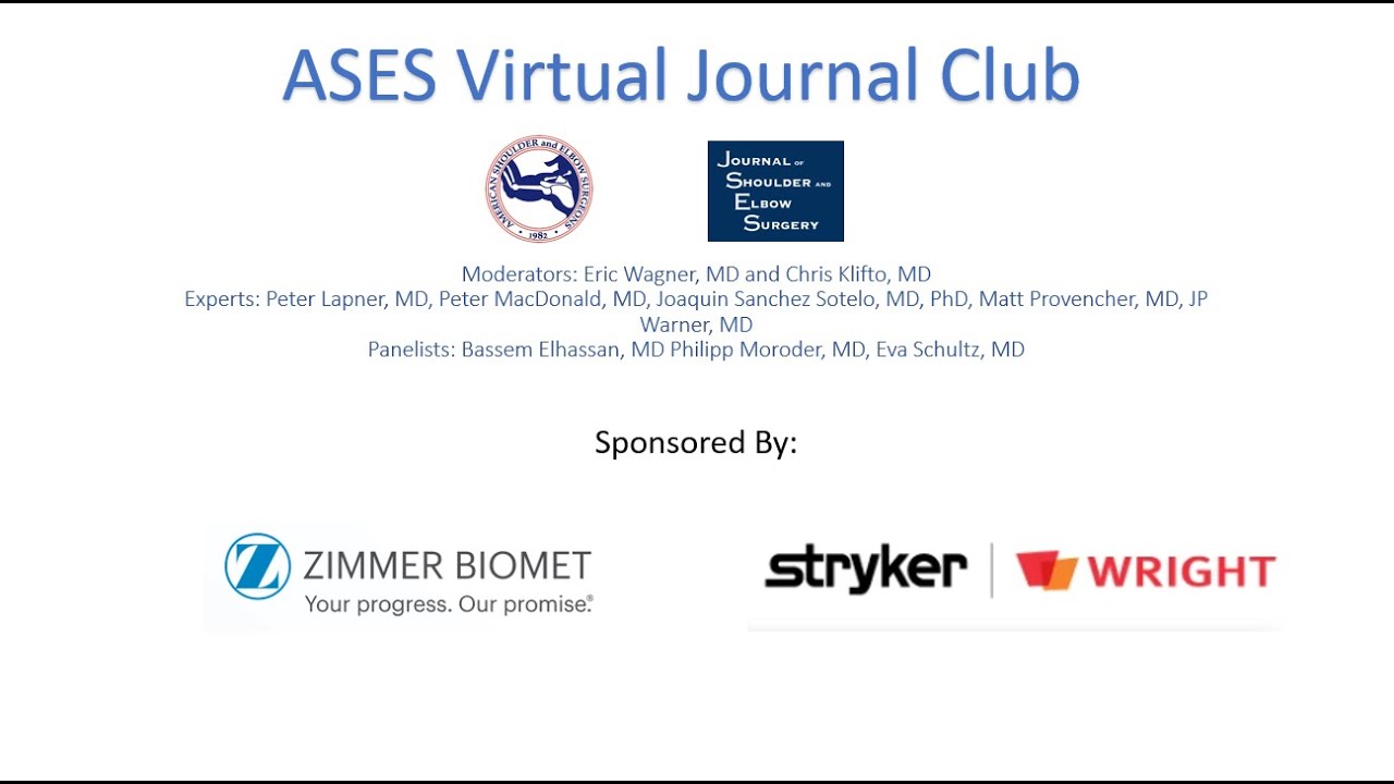 ASES Virtual Journal Club July 2021 YouTube