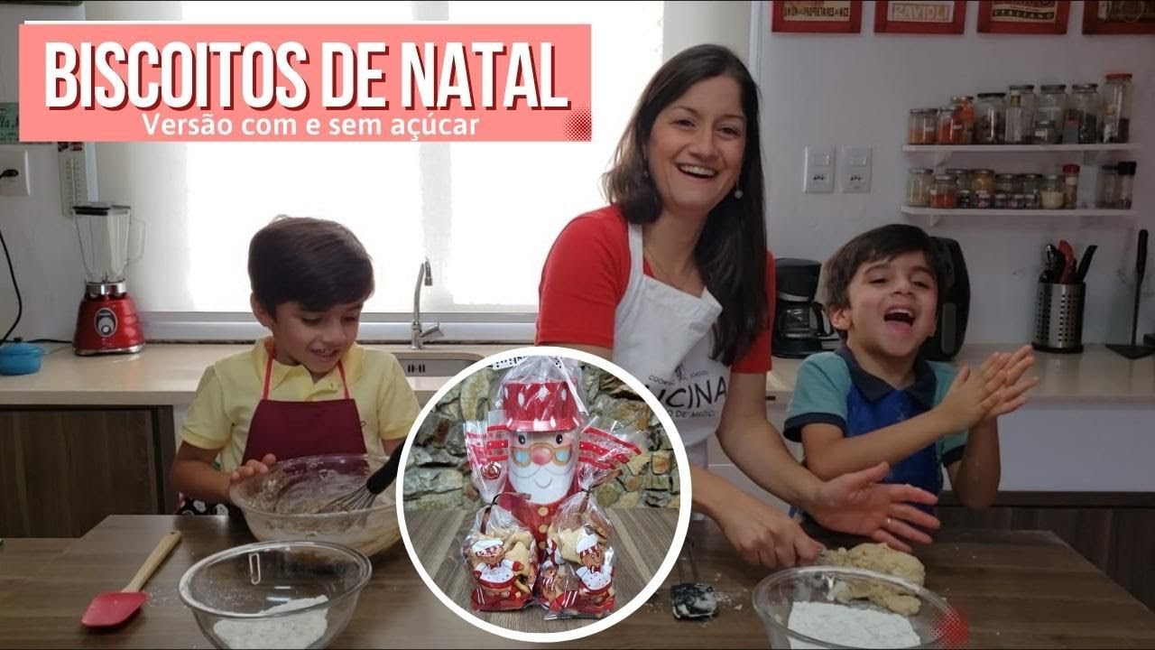 Biscoitos de Natal (versão tradicional e Zero Açúcar, Sem Trigo)