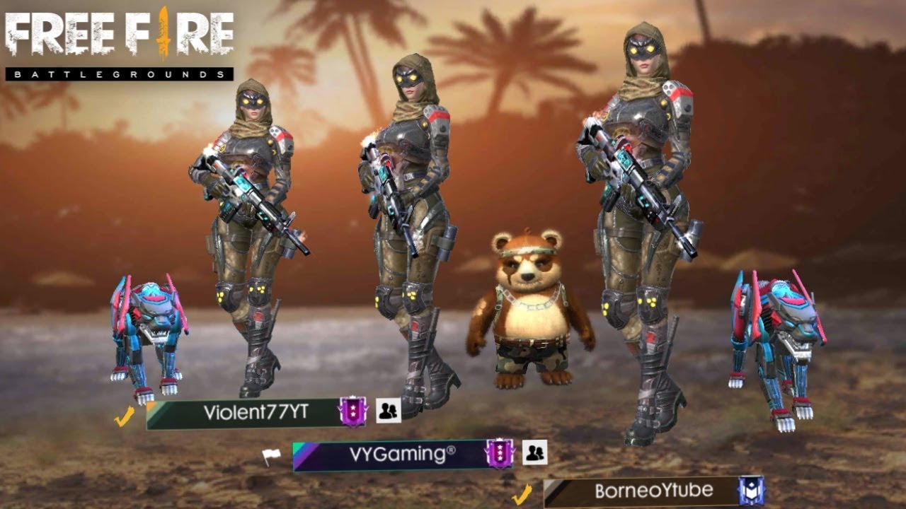 TRIO KAMPRET! VY GAMING, VIOLENT77 & BORNEO GAMING AUTO RATAKAN 1 MAP! - FREE FIRE