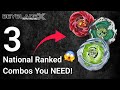 3 Beyblade X Combos To WIN The Beyblade X National Tournament!!