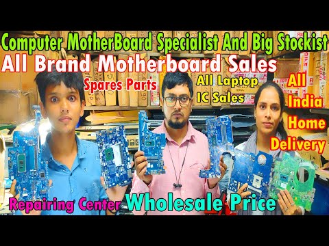 Biggest Laptop Motherboard Wholesale shop Chandni Chowk Kolkata All Company Parts Here //