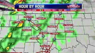 A warm and cloudy start to the week