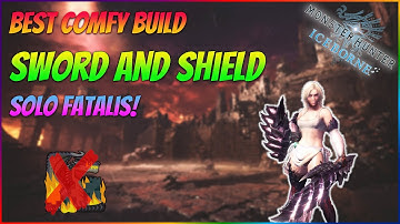 BEST COMFY SWORD AND SHIELD BUILD TO SOLO FATALIS! - No Fatalis Armor/Weapon | MHW Iceborne