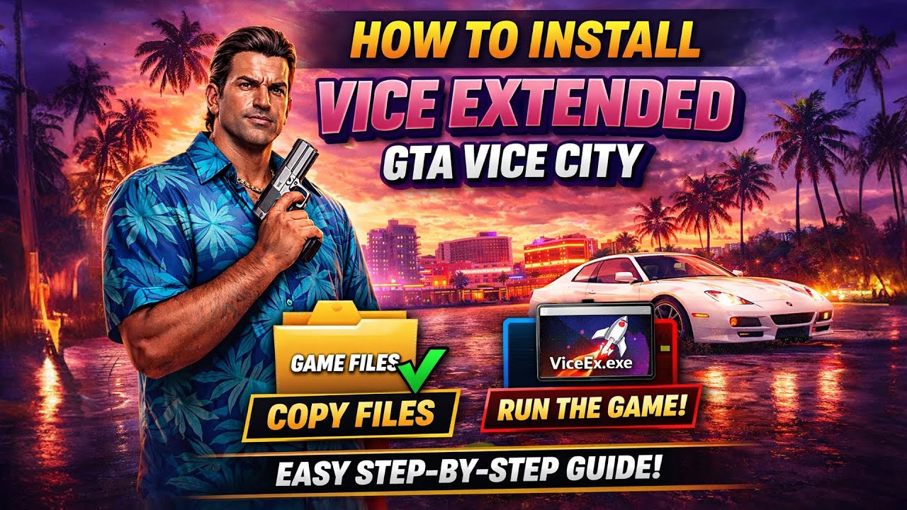 How to Install Vice Extended Mod in GTA Vice City (PC) | Full Setup ...