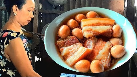 Thịt heo kho rệu vợ tôi nấu rât ngon