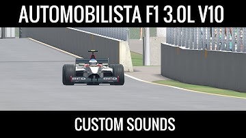 Automobilista 3.0L V10 F1 car with custom engine sounds made in FL Studio