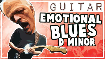 Emotional Blues Backing Track in Dm