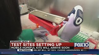 Mobile setting up testing sites