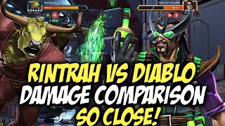 Rintrah Vs Diablo Damage Comparison So Damn Close Marvel Contest Of Champions