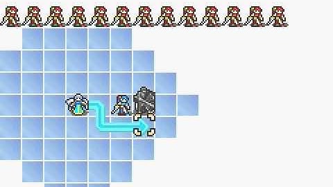 GBAFE Tech Demo 1 - Different Standing Map Sprites Based on Weapon