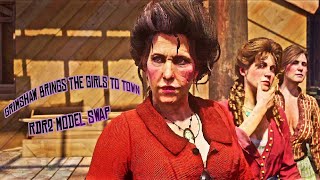 Grimshaw Takes The Girls To Town*MODEL SWAP MOD*(Red Dead Redemption 2) PC MODS