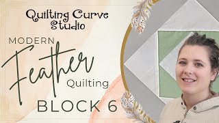 Modern Quilting Feathers Series Block 6