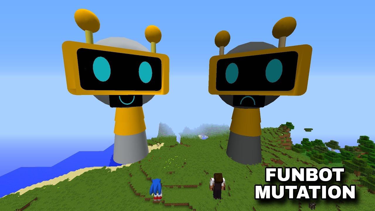 SURVIVING FROM BIG HORROR FUN BOT SPRUNKI in Minecraft - Gameplay - Coffin Meme