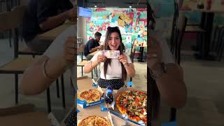 FREE domino’s pizza party🤓-Hidden Trick😳 ​@VishaliKhuranaS #ytshorts #dominos #food #pizza #viral