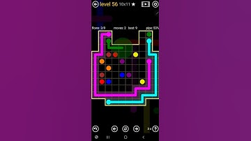 How To Solve Flow Free Inkblot Pack Level 56 10x11 Board Walk Through Solution Walkthrough