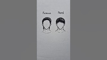 How to draw male hair✨#drawing #art #tutorial #shorts #howtodraw