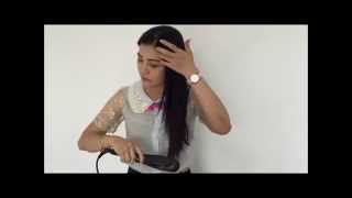 Hair Styling Using Philips KeraShine Straightener Experience